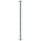 Barrier posts | Steel tube  60 x 2.5 mm | stationary | for casting in concrete | hot-dip galvanized | with 2 eyelets